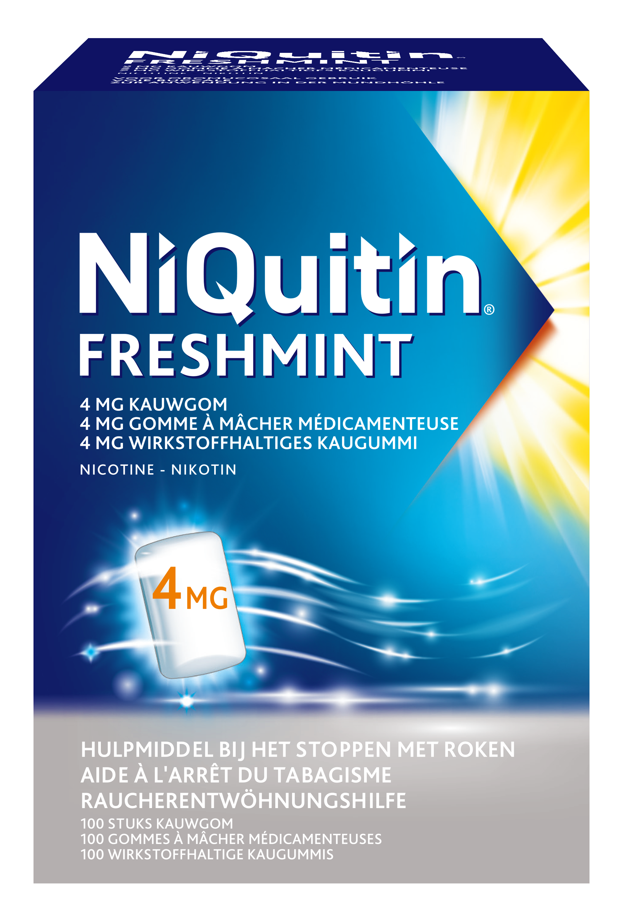 NiQuitin Freshmint kauwgom 4 mg